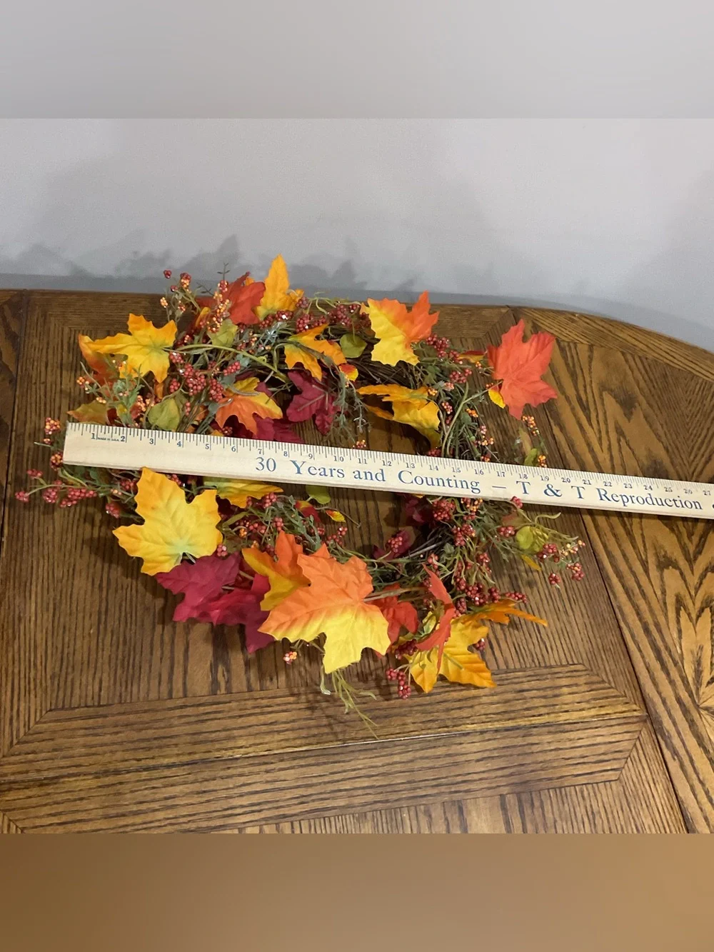 Autumn Harvest Fall Leaf & Berry Wreath